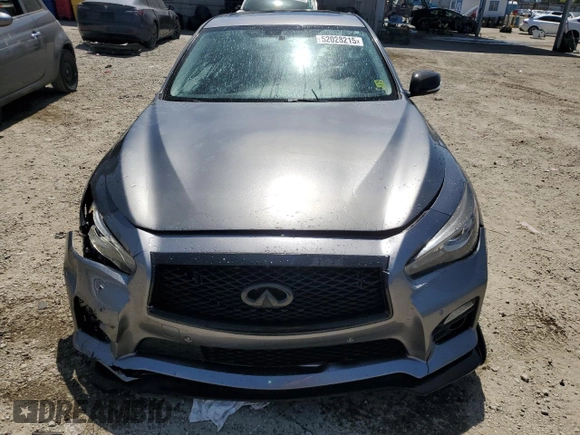 2014 Infiniti Q50 Sport with VIN JN1BV7APXEM687358, listed as a Copart auction lot 52028215 with 109,855 mi miles and Salvage Title. Bid and sale history available at DreamBid. Image 5.