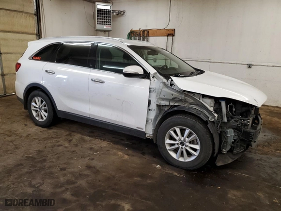 2019 Kia Sorento LX V6 with VIN 5XYPGDA53KG535669, listed as a Copart auction lot 46582105 with 86,735 mi miles and Salvage Title. Bid and sale history available at carsss.com. Image 4.