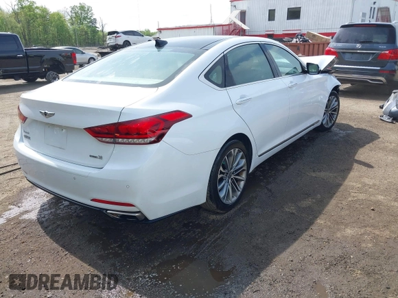 2015 Hyundai Genesis 3.8L with VIN KMHGN4JE0FU055255, listed as a IAAI auction lot 42123154 with 48,130 mi miles and . Bid and sale history available at DreamBid. Image 4.