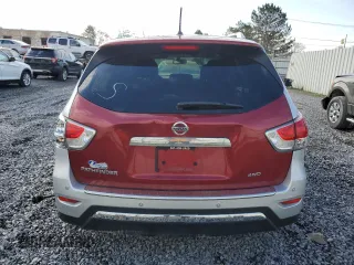 2015 Nissan Pathfinder Platinum with VIN 5N1AR2MM8FC610332, listed as a Copart auction lot 54041015 with 128,817 mi miles and Salvage Title. Bid and sale history available at carsss.com. Image 6.