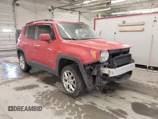 2015 Jeep Renegade Latitude with VIN ZACCJBBT0FPB56950, listed as a IAAI auction lot 41736948 with 98,793 mi miles. Bid and sale history available at carsss.com. Image 1.
