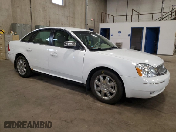 2007 Ford Five Hundred Limited with VIN 1FAHP25127G156270, listed as a Copart auction lot 57821885 with 45,796 mi miles and Salvage title. Bid and sale history available at DreamBid. Image 4.