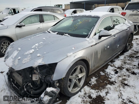 2018 Audi A5 Sportback Premium Plus with VIN WAUENCF52JA135775, listed as a Copart auction lot 40268524 with 48,416 mi miles. Bid and sale history available at carsss.com. Image 1.