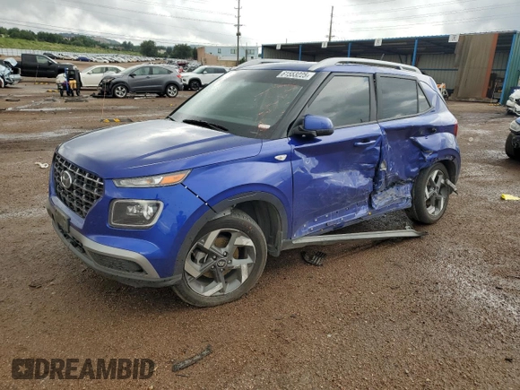 2023 Hyundai Venue Limited with VIN KMHRC8A35PU259250, listed as a Copart auction lot 61553225 with 19,087 mi miles and Salvage title. Bid and sale history available at DreamBid. Image 1.