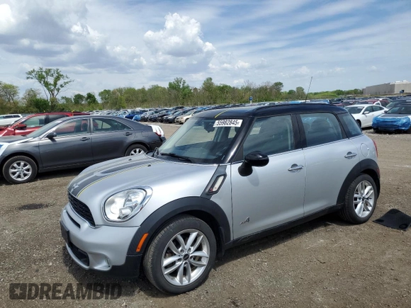 2014 MINI Countryman S с VIN WMWZC5C52EWP37298, выставлен на аукционе Copart как лот 55982845 с пробегом 95 231 миль миль и Списание • Salvage title. История ставок и продаж доступна на DreamBid. Изображение 1.