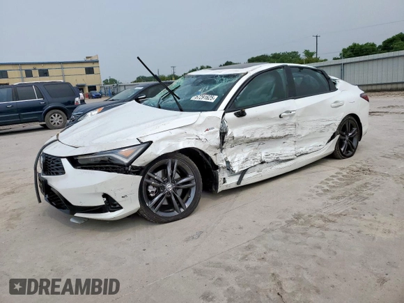 2024 Acura Integra Technology with VIN 19UDE4H6XRA002141, listed as a Copart auction lot 57291625 with Not provided miles and Salvage title. Bid and sale history available at DreamBid. Image 1.
