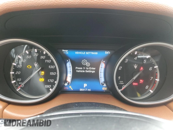 2017 Maserati Levante z VIN ZN661XUA0HX238614, wystawiony jako Copart lot #43611135 z przebiegiem 96 417 mil mil oraz Szkoda całkowita • Salvage title. Historia ofert i sprzedaży dostępna na DreamBid. Obrazek 9.