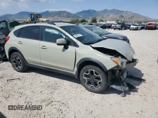 2014 Subaru Crosstrek Premium with VIN JF2GPACC9E8237733, listed as a Copart auction lot 59631215 with 108,075 mi miles and Salvage title. Bid and sale history available at DreamBid. Image 4.