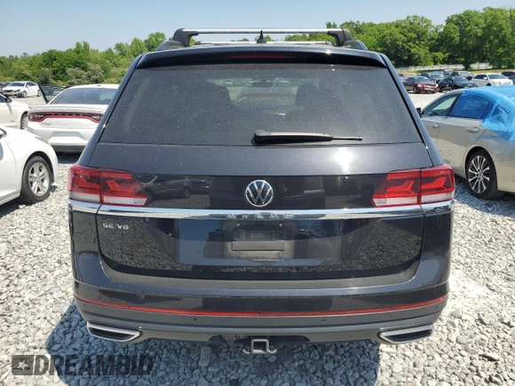 2022 Volkswagen Atlas SE with VIN 1V2JR2CA0NC546229, listed as a Copart auction lot 53565555 with 64,026 mi miles and Salvage title. Bid and sale history available at DreamBid. Image 6.