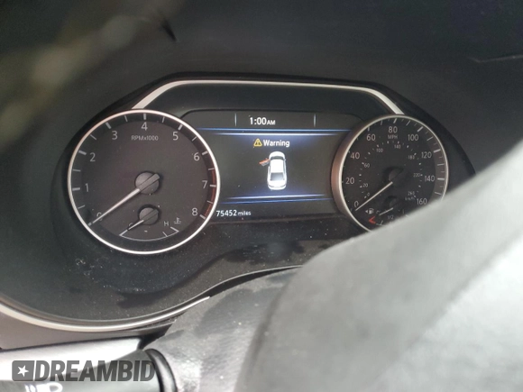 2018 Nissan Maxima SV with VIN 1N4AA6AP6JC363005, listed as a Copart auction lot 59487735 with 75,452 mi miles and Salvage title. Bid and sale history available at DreamBid. Image 9.