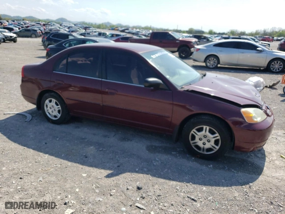 2002 Honda Civic LX with VIN 2HGES16522H536487, listed as a Copart auction lot 52560635 with 121,970 mi miles and Salvage Title. Bid and sale history available at carsss.com. Image 4.