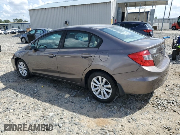 2012 Honda Civic EX-L with VIN 2HGFB2F92CH572839, listed as a Copart auction lot 51507805 with 95,881 mi miles and Salvage Title. Bid and sale history available at DreamBid. Image 2.
