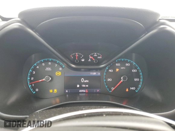 2019 GMC Canyon 2WD SLE with VIN 1GTG5CEA7K1251758, listed as a Copart auction lot 58673514 with 45,956 mi miles and Salvage Title. Bid and sale history available at carsss.com. Image 9.
