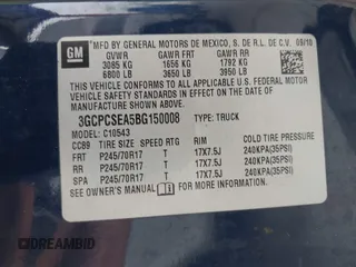 2011 Chevrolet Silverado 1500 LT with VIN 3GCPCSEA5BG150008, listed as a IAAI auction lot 41103732 with 180,005 mi miles and . Bid and sale history available at DreamBid. Image 9.
