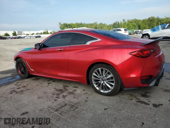 2017 Infiniti Q60 Premium z VIN JN1EV7EKXHM360880, wystawiony jako Copart lot #59718885 z przebiegiem 62 571 mil mil oraz Szkoda całkowita • Salvage title. Historia ofert i sprzedaży dostępna na DreamBid. Obrazek 2.