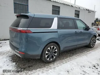 2023 Kia Carnival EX with VIN KNDNC5H35P6299999, listed as a Copart auction lot 44584415 with 21,509 mi miles and Salvage Title. Bid and sale history available at carsss.com. Image 3.
