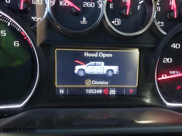 2019 Chevrolet Silverado 1500 LT with VIN 1GCRYDED3KZ325761, listed as a IAAI auction lot 41400877 with 105,248 mi miles. Bid and sale history available at carsss.com. Image 7.