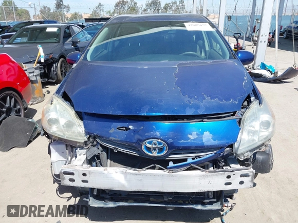 2011 Toyota Prius I with VIN JTDKN3DU5B5343613, listed as a IAAI auction lot 42008657 with 137,578 mi miles. Bid and sale history available at carsss.com. Image 13.