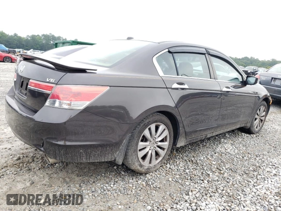 2011 Honda Accord EX-L with VIN 1HGCP3F8XBA011819, listed as a Copart auction lot 60412625 with 164,931 mi miles and Salvage title. Bid and sale history available at DreamBid. Image 3.
