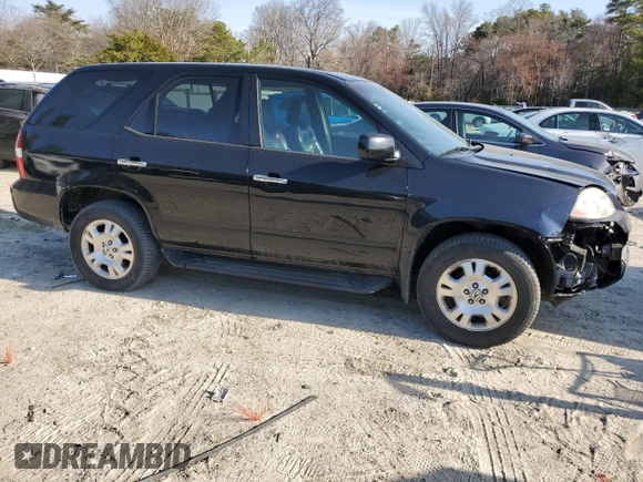 2002 Acura MDX with VIN 2HNYD18292H528292, listed as a Copart auction lot 48873355 with 150,057 mi miles and Salvage Title. Bid and sale history available at carsss.com. Image 4.