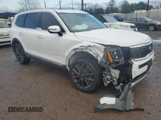 2021 Kia Telluride SX with VIN 5XYP54HC8MG158219, listed as a Copart auction lot 49172935 with 49,298 mi miles and Salvage Title. Bid and sale history available at carsss.com. Image 4.