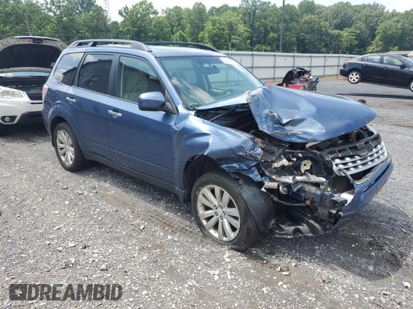 2013 Subaru Forester X Premium with VIN JF2SHADC2DH416846, listed as a Copart auction lot 63089935 with 201,205 mi miles and Salvage title. Bid and sale history available at DreamBid. Image 4.