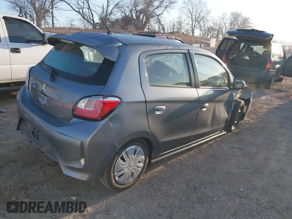 2021 Mitsubishi Mirage ES with VIN ML32AUHJ5MH010849, listed as a IAAI auction lot 41767732 with 61,383 mi miles and . Bid and sale history available at DreamBid. Image 4.