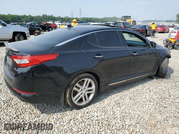 2013 Kia Optima SX with VIN 5XXGR4A60DG110906, listed as a Copart auction lot 60209675 with Not provided miles and Salvage title. Bid and sale history available at DreamBid. Image 3.