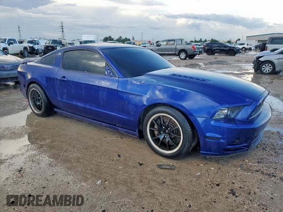 2013 Ford Mustang GT with VIN 1ZVBP8CF1D5244913, listed as a Copart auction lot 59531195 with 102,109 mi miles and Salvage title. Bid and sale history available at DreamBid. Image 4.