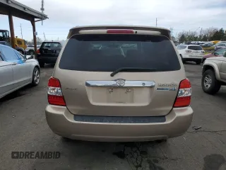 2006 Toyota Highlander Hybrid with VIN JTEEW21A360005821, listed as a Copart auction lot 47549735 with 221,559 mi miles and Salvage Title. Bid and sale history available at carsss.com. Image 6.