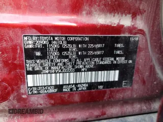 2019 Toyota RAV4 XLE with VIN JTMP1RFV5KJ003203, listed as a Copart auction lot 78794664 with 0 mi miles and Salvage Title. Bid and sale history available at carsss.com. Image 14.