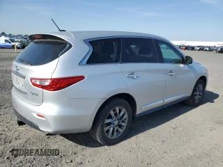 2014 Infiniti QX60 with VIN 5N1AL0MM4EC519031, listed as a Copart auction lot 61658945 with 120,259 mi miles and Salvage title. Bid and sale history available at DreamBid. Image 3.