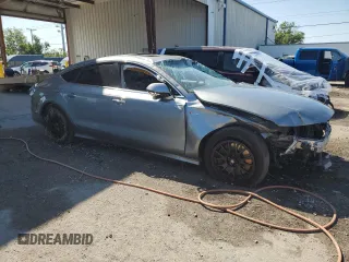 2012 Audi A7 3.0 Prestige with VIN WAUSGAFC1CN032360, listed as a Copart auction lot 52434755 with 0 mi miles and Salvage Title. Bid and sale history available at carsss.com. Image 4.