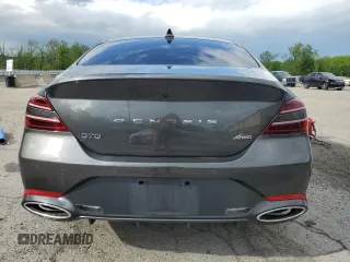 2024 Genesis G70 2.5T with VIN KMTG34SCXRU141623, listed as a Copart auction lot 55944715 with 25,318 mi miles and Salvage title. Bid and sale history available at DreamBid. Image 6.