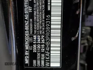 2023 Mercedes-Benz C 300 z VIN W1KAF4HB3PR089316, wystawiony jako Copart lot #69112694 z przebiegiem 12 647 mil mil oraz Szkoda całkowita • Salvage title. Historia ofert i sprzedaży dostępna na DreamBid. Obrazek 12.
