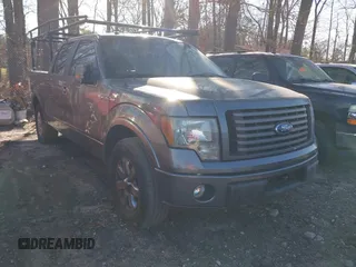 2010 Ford F-150 XL with VIN 1FTFW1CV3AKE57865, listed as a IAAI auction lot 41702427 with 223,020 mi miles. Bid and sale history available at carsss.com. Image 1.