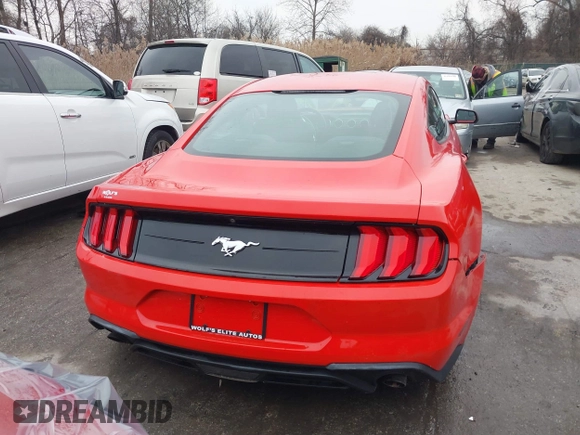 2018 Ford Mustang EcoBoost with VIN 1FA6P8TH1J5158699, listed as a IAAI auction lot 41185702 with 128,862 mi miles and . Bid and sale history available at carsss.com. Image 16.