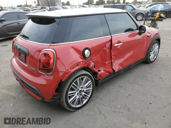 2022 MINI Hardtop Cooper S with VIN WMW53DH04N2R53781, listed as a Copart auction lot 83186364 with 7,188 mi miles and Salvage title. Bid and sale history available at DreamBid. Image 3.