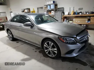 2019 Mercedes-Benz C 300 with VIN 55SWF8EB9KU303749, listed as a Copart auction lot 47568325 with Not provided miles and Salvage title. Bid and sale history available at DreamBid. Image 4.