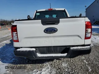 2024 Ford Ranger XL with VIN 1FTER4BHXRLE19815, listed as a Copart auction lot 43985445 with 34,304 mi miles and Salvage Title. Bid and sale history available at carsss.com. Image 6.