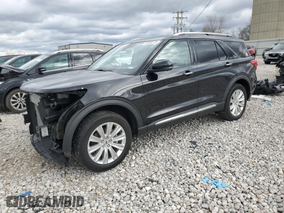 2023 Ford Explorer Limited z VIN 1FMSK8FH8PGA72821, wystawiony jako Copart lot #53086125 z przebiegiem 14 162 mil mil oraz Szkoda całkowita • Salvage title. Historia ofert i sprzedaży dostępna na DreamBid. Obrazek 1.