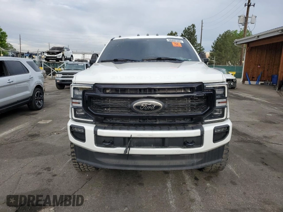 2022 Ford F-250 XL with VIN 1FT7W2BT5NEC59545, listed as a Copart auction lot 56892405 with 90,351 mi miles and Salvage title. Bid and sale history available at DreamBid. Image 5.