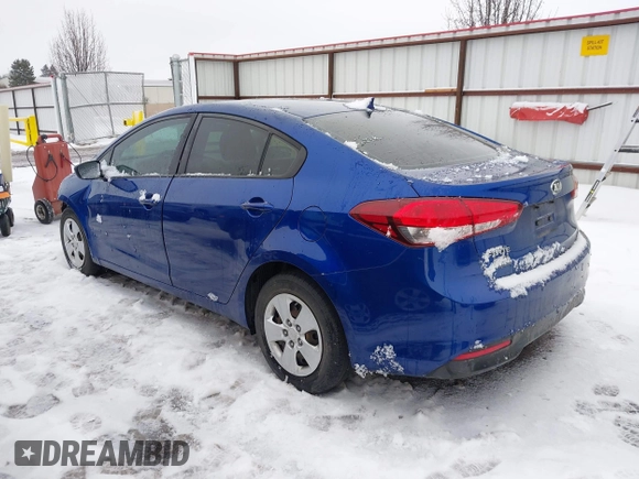 2017 Kia Forte LX with VIN 3KPFK4A7XHE057087, listed as a IAAI auction lot 41633624 with 82,829 mi miles. Bid and sale history available at carsss.com. Image 3.