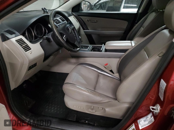 2012 Mazda CX-9 Grand Touring with VIN JM3TB3DV2C0363832, listed as a Copart auction lot 46576585 with 223,715 mi miles and Salvage Title. Bid and sale history available at DreamBid. Image 7.