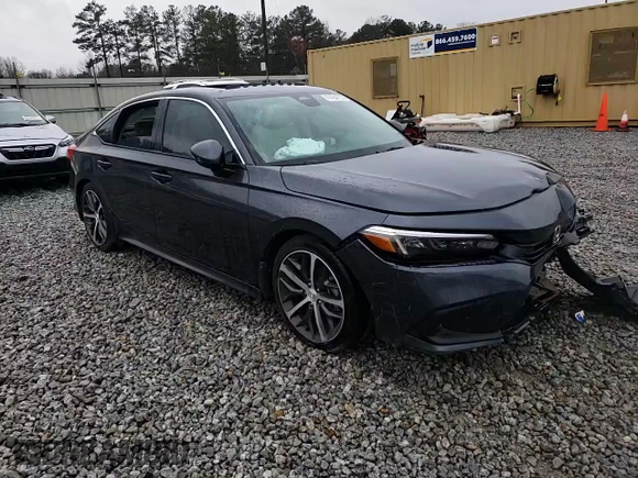 2024 Honda Civic Sedan Touring with VIN 2HGFE1F97RH329697, listed as a Copart auction lot 47434715 with 9,533 mi miles and Salvage Title. Bid and sale history available at carsss.com. Image 13.