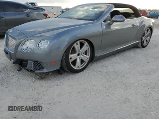 2013 Bentley Continental GT with VIN SCBGU3ZA2DC083017, listed as a Copart auction lot 74911424 with Not Provided miles and Salvage Title. Bid and sale history available at DreamBid. Image 1.