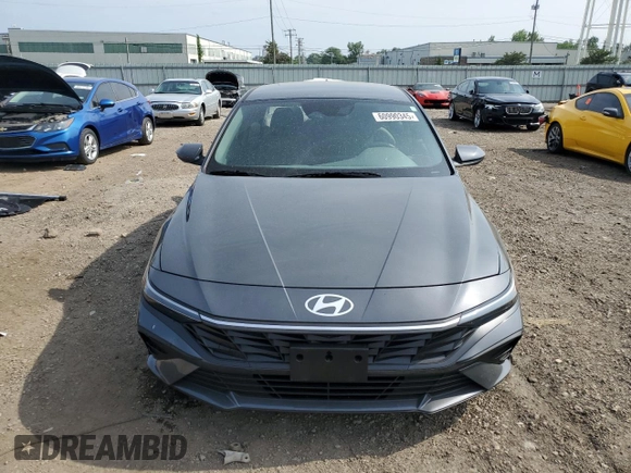 2024 Hyundai Elantra SE with VIN KMHLL4DG4RU784378, listed as a Copart auction lot 60990345 with 9,020 mi miles and Salvage title. Bid and sale history available at DreamBid. Image 5.