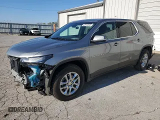 2023 Chevrolet Traverse LS with VIN 1GNEVLKW0PJ200334, listed as a Copart auction lot 76486454 with 28,756 mi miles and Salvage Title. Bid and sale history available at carsss.com. Image 1.