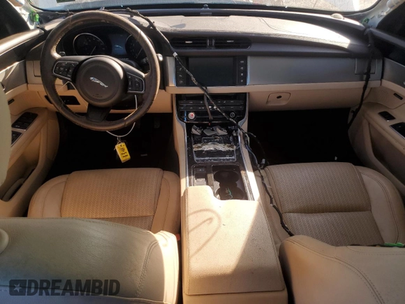 2016 Jaguar XF 35t Prestige with VIN SAJBE4BV5GCY02953, listed as a Copart auction lot 76556244 with 86,993 mi miles and Salvage Title. Bid and sale history available at carsss.com. Image 8.