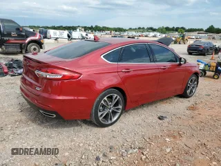 2020 Ford Fusion Titanium with VIN 3FA6P0K91LR180973, listed as a Copart auction lot 60023215 with 26,615 mi miles and Salvage title. Bid and sale history available at DreamBid. Image 3.